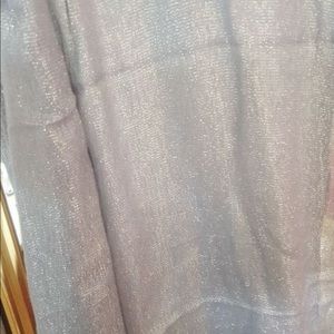 Silver sparkly scarf